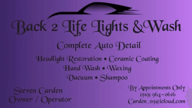 Back 2 Life Lights & Wash Complete Detailing LLC featured