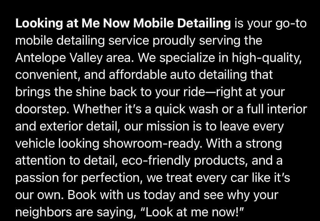 Look at me now mobile detailing featured