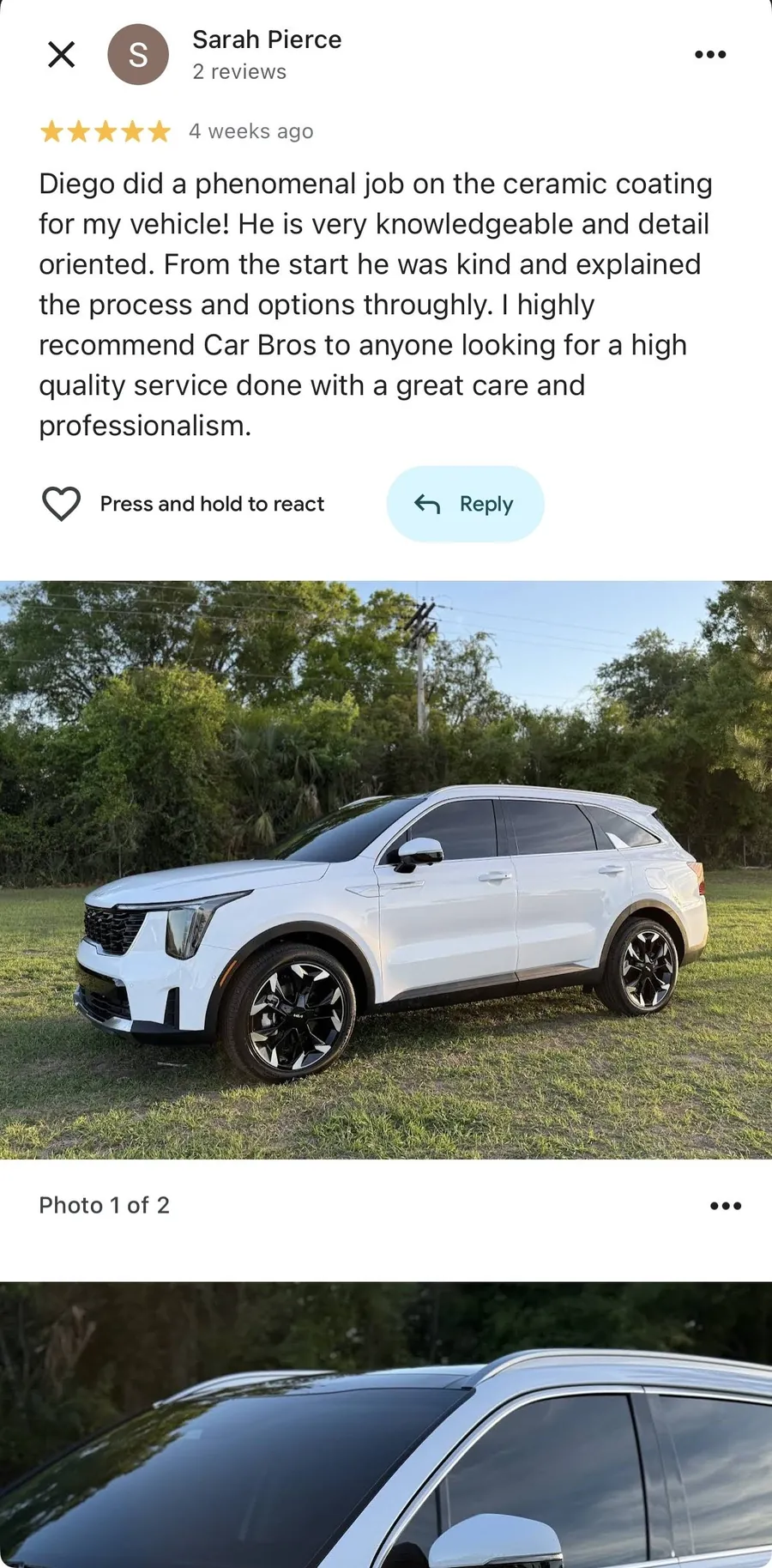 Detailing work by CAR BRO'S Mobile Detailing & Ceramic Coatings